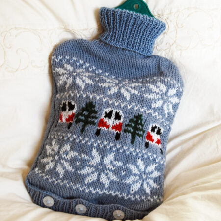 campervan hot water bottle cover knitting pattern