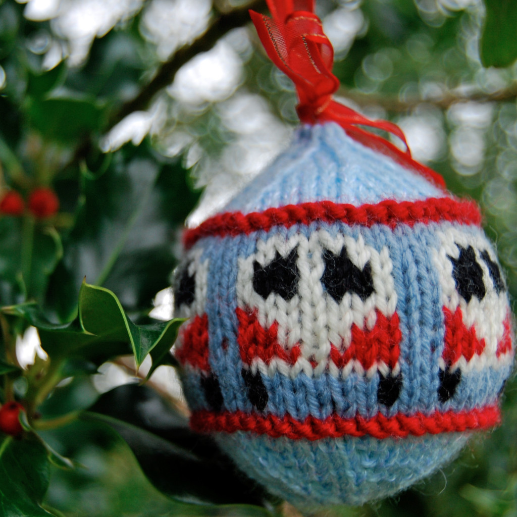 A Campervan themed festive bauble decoration for your Christmas tree