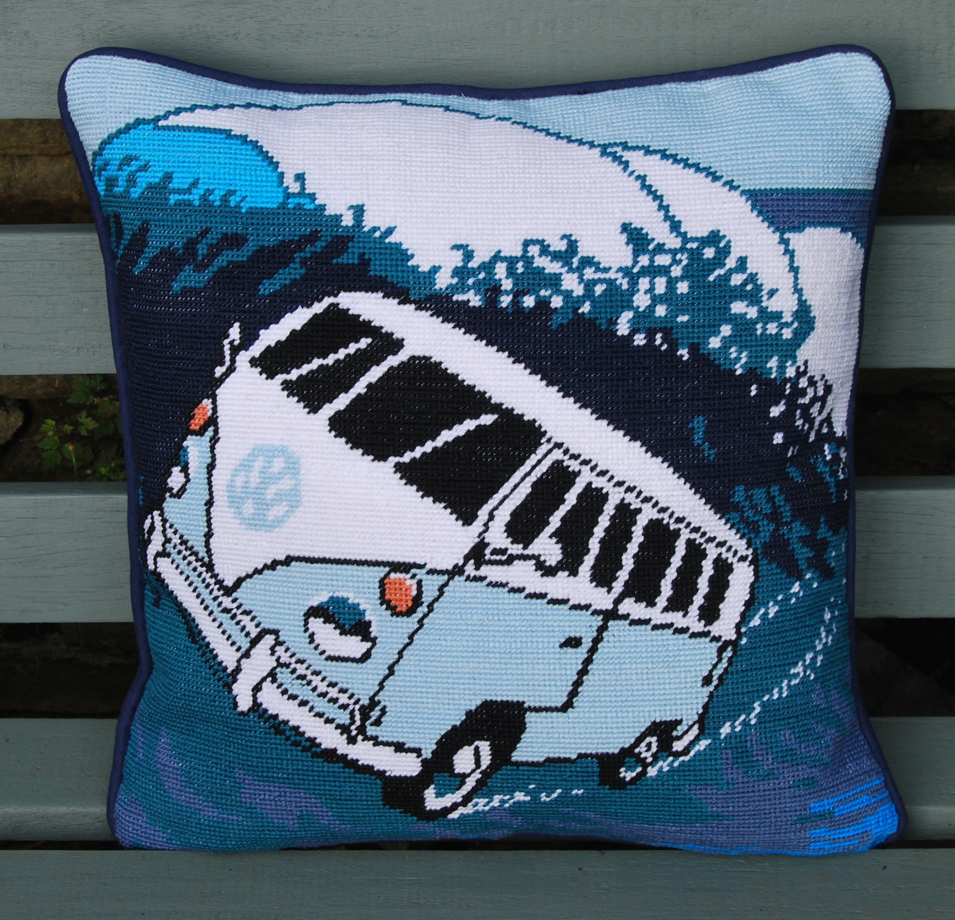 Surf Bus Campervan Tapestry Pattern