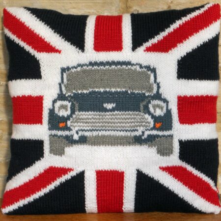 Knit yourself a Classic Mini inspired cushion!