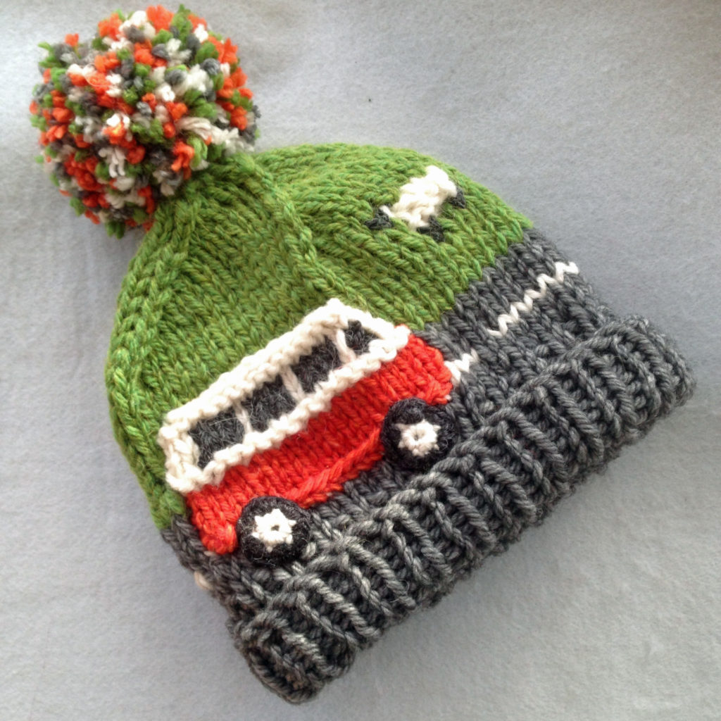 Pdf Knitting Pattern Super Chunky Campervan Beanie Bobble Hat Slightly Sheepish Pdf Knitting Pattern Super Chunky Campervan Beanie Bobble Hat Slightly Sheepish