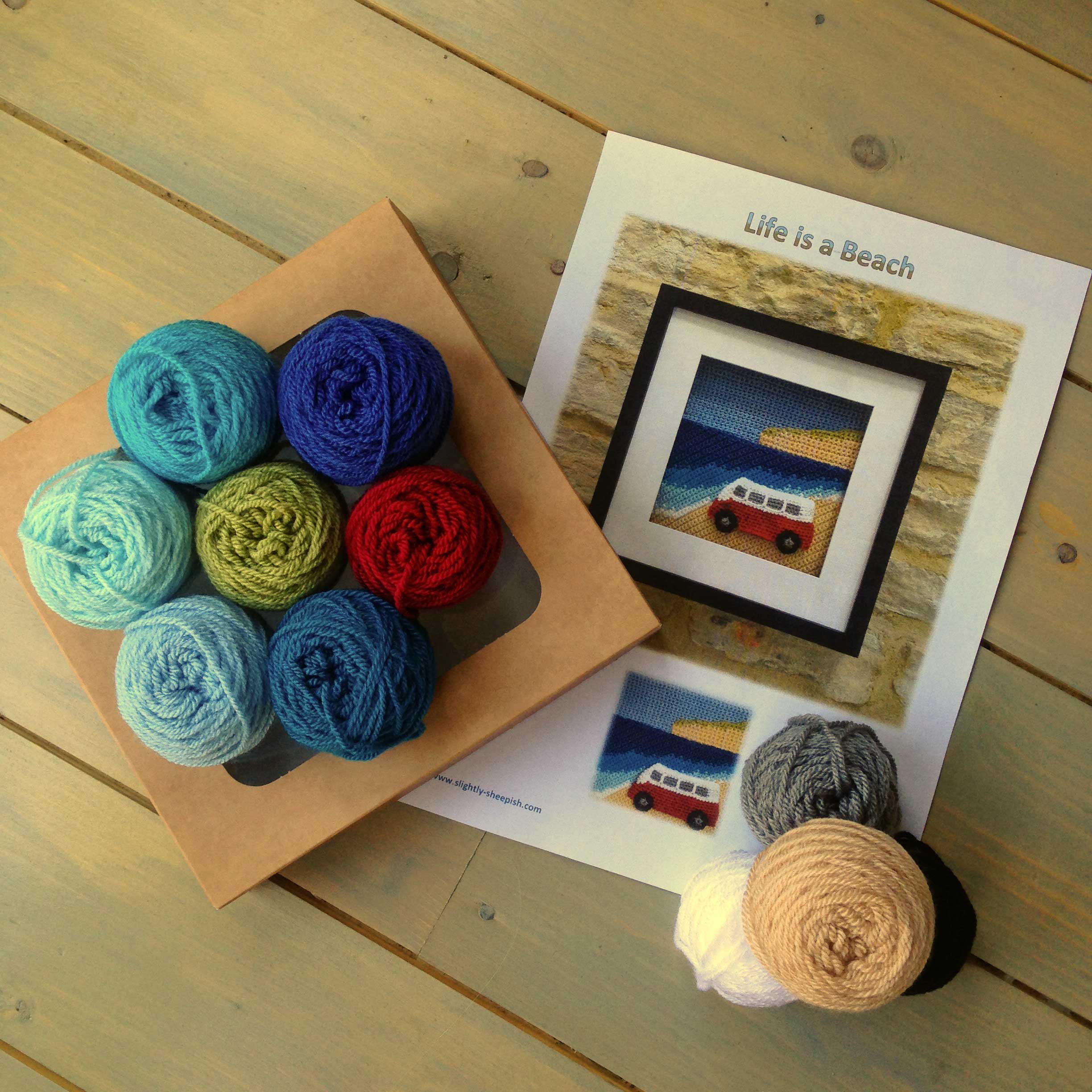 Campervan Themed Knitting and Crochet Kits